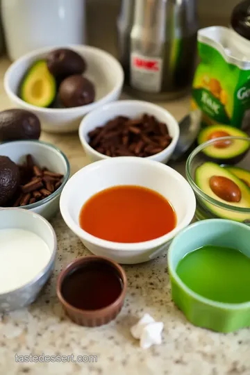 SCD-Friendly Chocolate Avocado Mousse ingredients