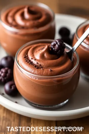 SCD-Friendly Chocolate Avocado Mousse presentation