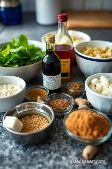 Sesame-Soy Dumpling Salad ingredients