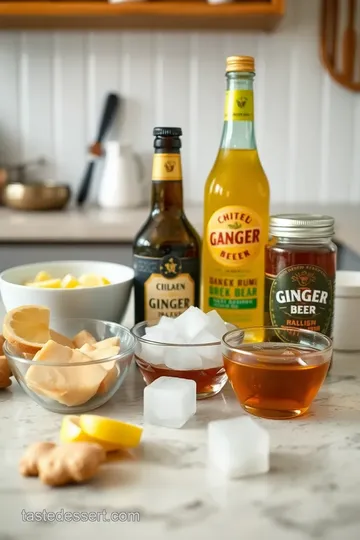 Golden Stormy Cocktail ingredients