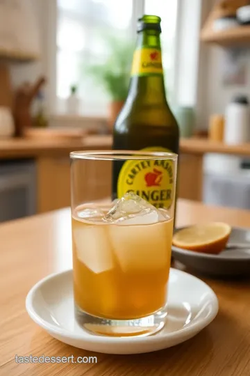 Golden Stormy Cocktail steps