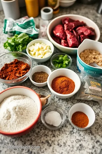 Slow Roasted Taco Meat Recipe ingredients