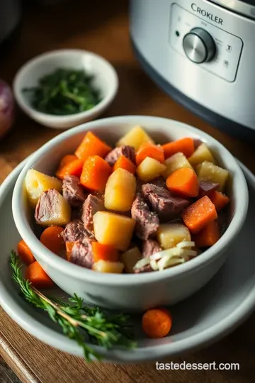 Slow Cooker Corned Beef and Cabbage Bliss presentation