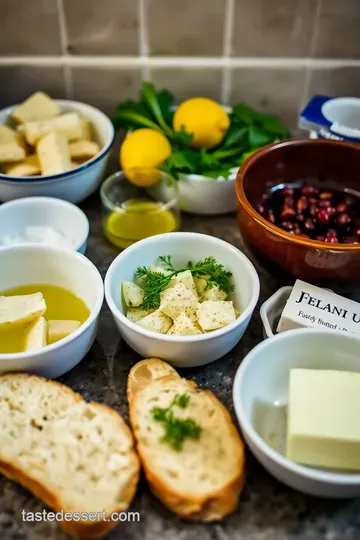 Smoked Oyster Crostini with Lemon-Dill Butter ingredients