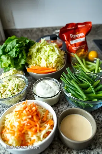 Southern Comfort: Popeyes-Style Cole Slaw ingredients