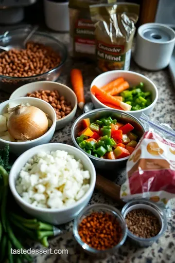 Spiced Anasazi Bean Stew ingredients