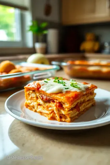 Spicy Buffalo Chicken Lasagna steps