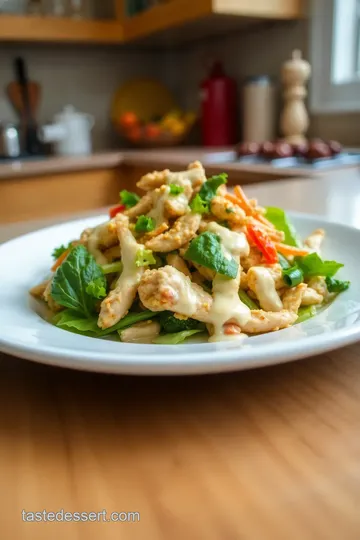 Zesty Stir-Fry Chicken Salad with Creamy Dressing steps