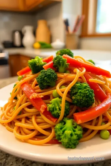 Quick Edamame Bean Noodles with Veggies steps