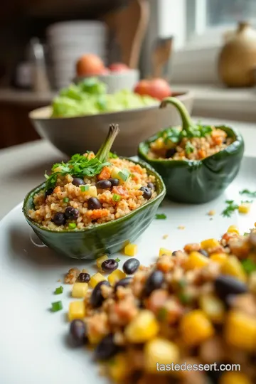Stuffed Pasilla Peppers with Quinoa and Black Beans steps