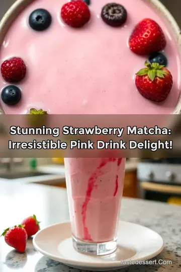 Stunning Strawberry Matcha: Irresistible Pink Drink Delight!