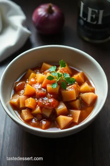 Sweet and Sour Symphony: Classic Agrodolce Sauce presentation