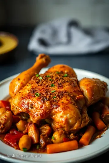 Taco Bell Inspired Slow Roasted Chicken presentation