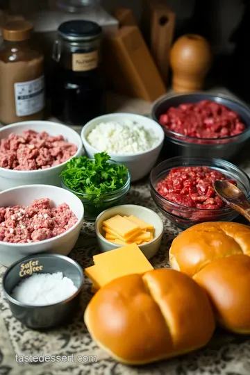 Ultimate Beef Burger: Ground Chuck vs. Ground Beef Showdown ingredients