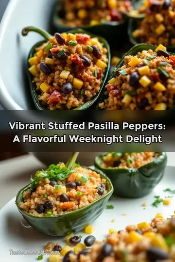 Vibrant Stuffed Pasilla Peppers: A Flavorful Weeknight Delight