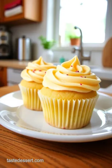 Whimsical Vanilla Bean Cupcakes with Colorful Buttercream steps