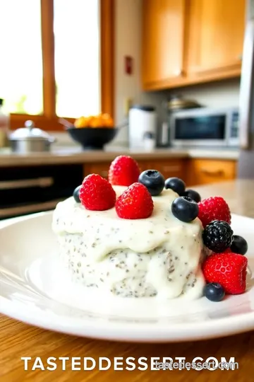 Low Sodium Coconut Chia Pudding with Fresh Berries steps