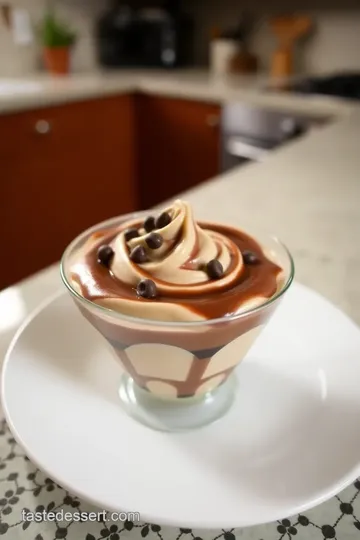 Chocolate Mousse Martini Dessert steps