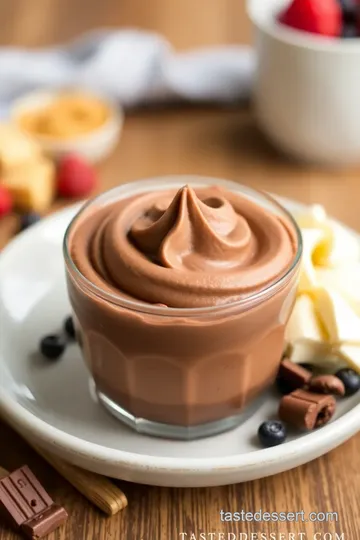 Decadent Chocolate Mousse in 2 oz Dessert Cups presentation