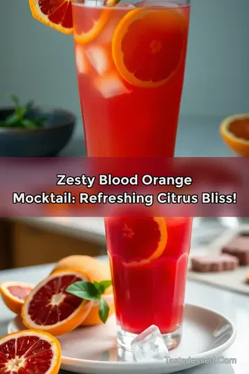 Zesty Blood Orange Mocktail: Refreshing Citrus Bliss!