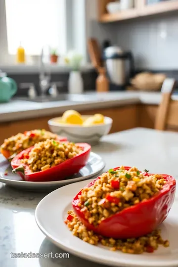 Zesty Stuffed Peruvian Red Peppers with Quinoa and Feta steps