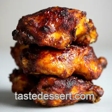 Achiote Citrus Chicken with Crispy Skin presentation