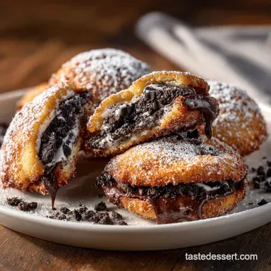Air Fryer DeepFried Oreos Crispy Gooey and GuiltFree Recipe Card