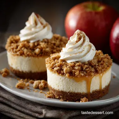 Apple Crisp Mini Cheesecakes Easy Recipe for the Perfect Fall Treat