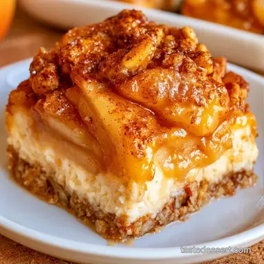 Apple Pecan Cheesecake Bars: Creamy Recipe Card
