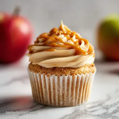 Apple Pie Cupcake with Salted Caramel Buttercream in 40 Minutes Recipe Card