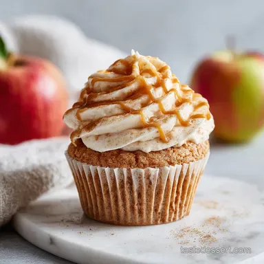 Apple Pie Cupcake with Salted Caramel Buttercream in 40 Minutes
