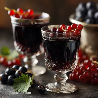 Cr&egrave;me de Cassis: Homemade Blackcurrant Liqueur Recipe Recipe Card