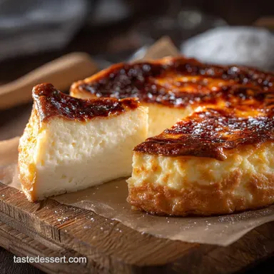 Basque Cheesecake The Burnt Creamy Dream Recipe for Tarta de Queso Recipe Card