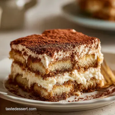Authentic Italian Tiramisu Recipe: Silky Mascarpone Dessert Recipe Card