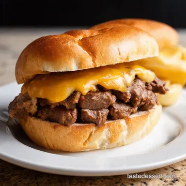 Philly Cheese Steak Sandwich Recipe An Authentic Taste of Philly Recipe Card