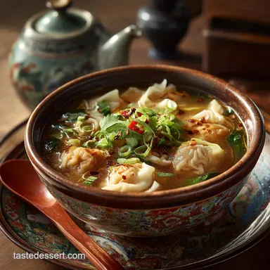 How to Make Silky Pork and Prawn Wonton Soup from Scratch Recipe Card