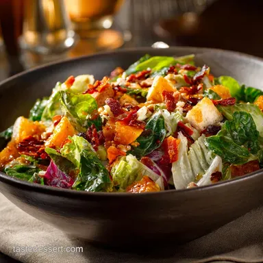 Autumn Chopped Salad: Hearty Fall Recipe with Maple Vinaigrette Recipe Card