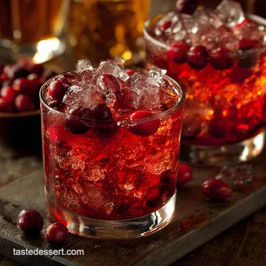 Thanksgiving Cocktails: Batch Spiced Cranberry Bourbon Smash Recipe Card