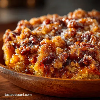 Pumpkin Pecan Cobbler Autumns Easiest Dessert Recipe Card