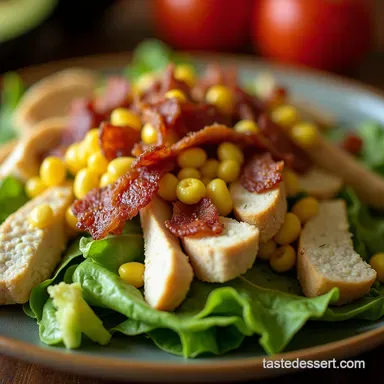 Best Avocado Chicken Salad with Bacon and Corn Recipe Recipe Card