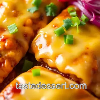 How to Bake Cheesy Chicken Enchiladas | Quick & Easy Comfort Food Recipe Card