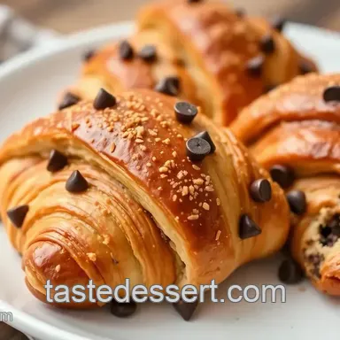 Delicious Chocolate Chip Croissants: Bake in 25 Min Like a Pro!
