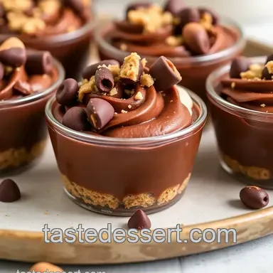 Delightful Chocolate Hazelnut Dessert Cups presentation