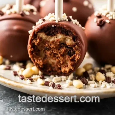 Delightful Cookies and Cream Cake Pops presentation