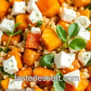 Ultimate Bake Pumpkin Couscous Salad with Feta: A Cozy Autumn Delight! Recipe Card