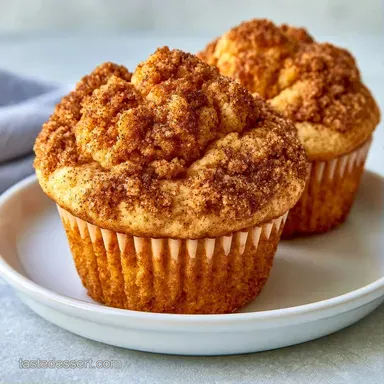 Peach Muffins in 35 Minutes: Fluffy Recipe Card