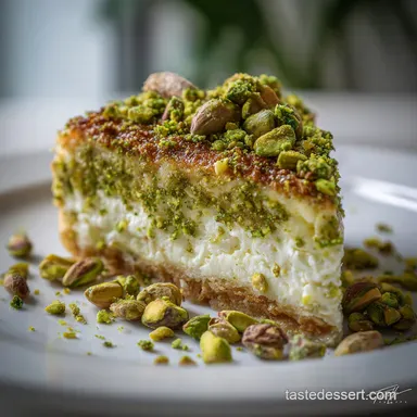 The Best Baklava Pistachio Cheesecake Recipe Recipe Card