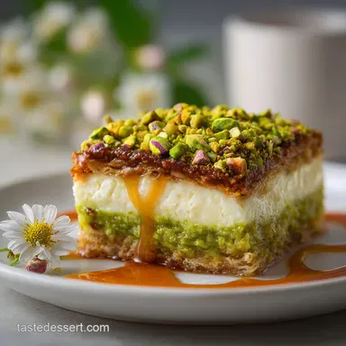 The Best Baklava Pistachio Cheesecake Recipe