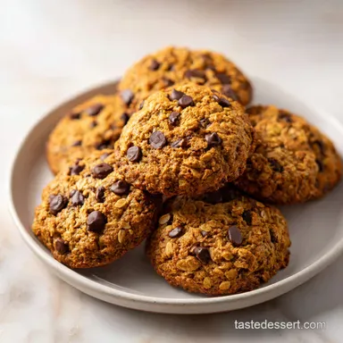 Banana Chocolate Chip Oatmeal Cookies for 18 Servings Recipe Card