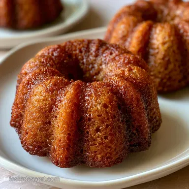 Banana Mini Bundt Cakes in 35 Minutes Recipe Card